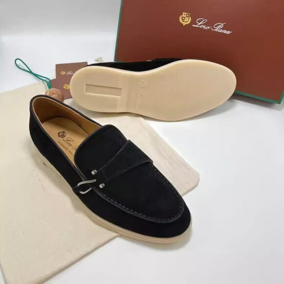 Loro Piana Summer Charms Suede Walk Loafer